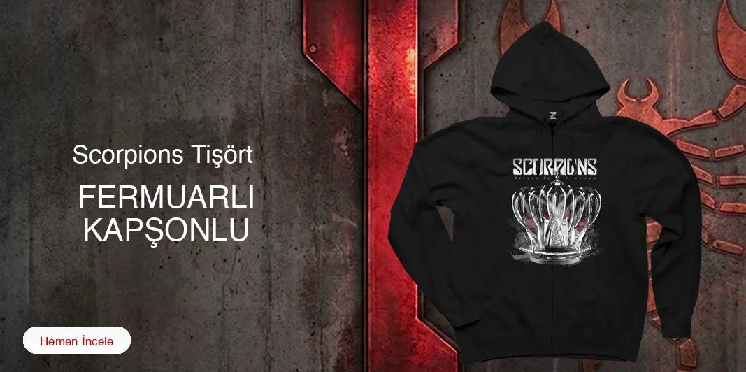 Scorpions Fermuarlı Kapşonlu kapak