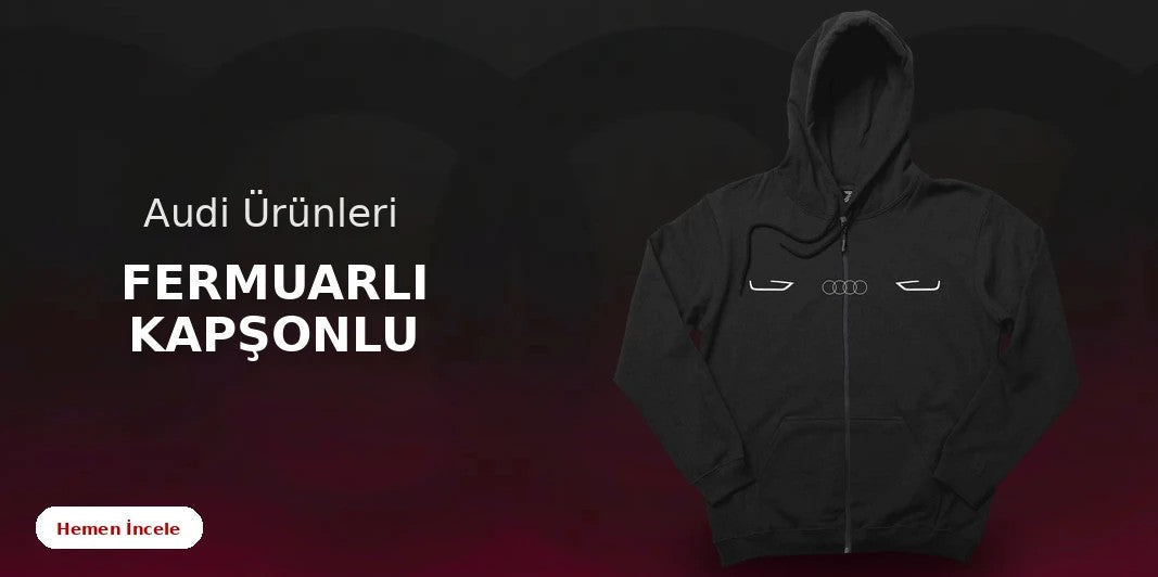 Audi Fermuarlı Kapşonlu kapak