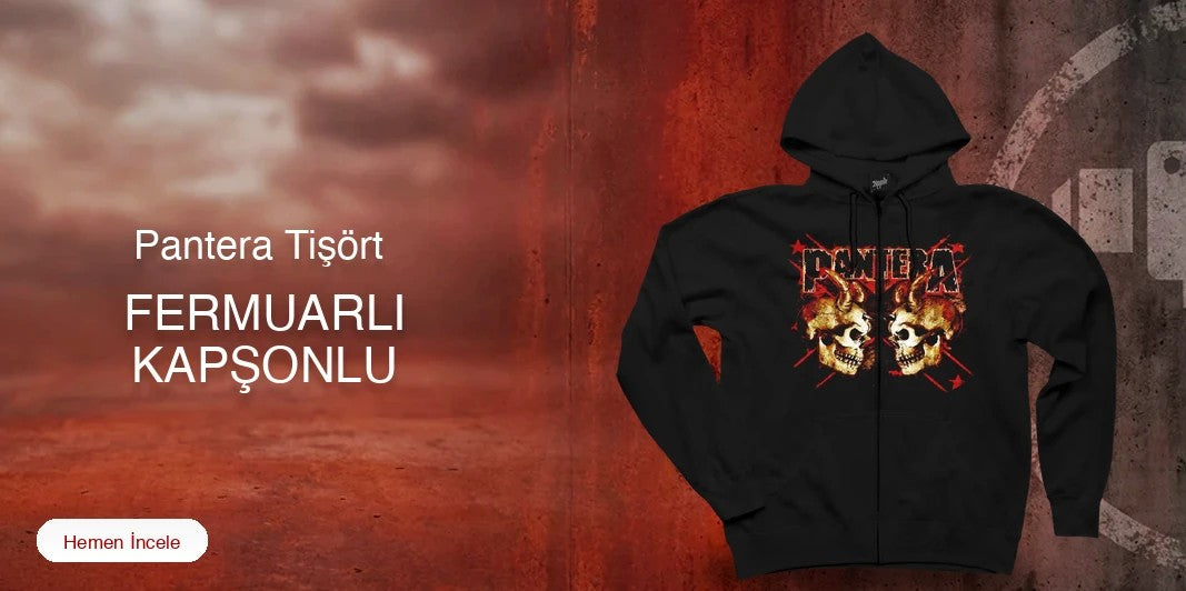 Pantera Fermuarlı Kapşonlu kapak