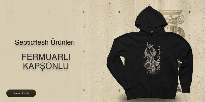 Septicflesh Fermuarlı Kapşonlu