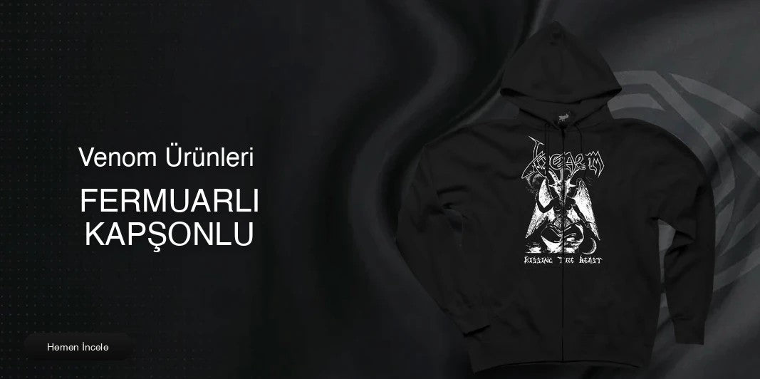 Venom Fermuarlı Kapşonlu kapak