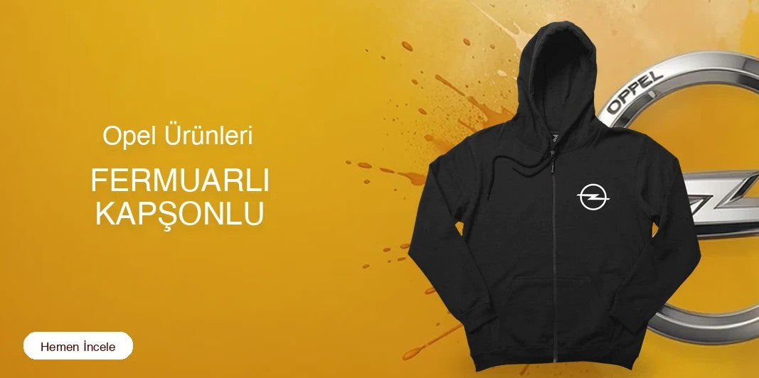 Opel Fermuarlı Kapşonlu kapak