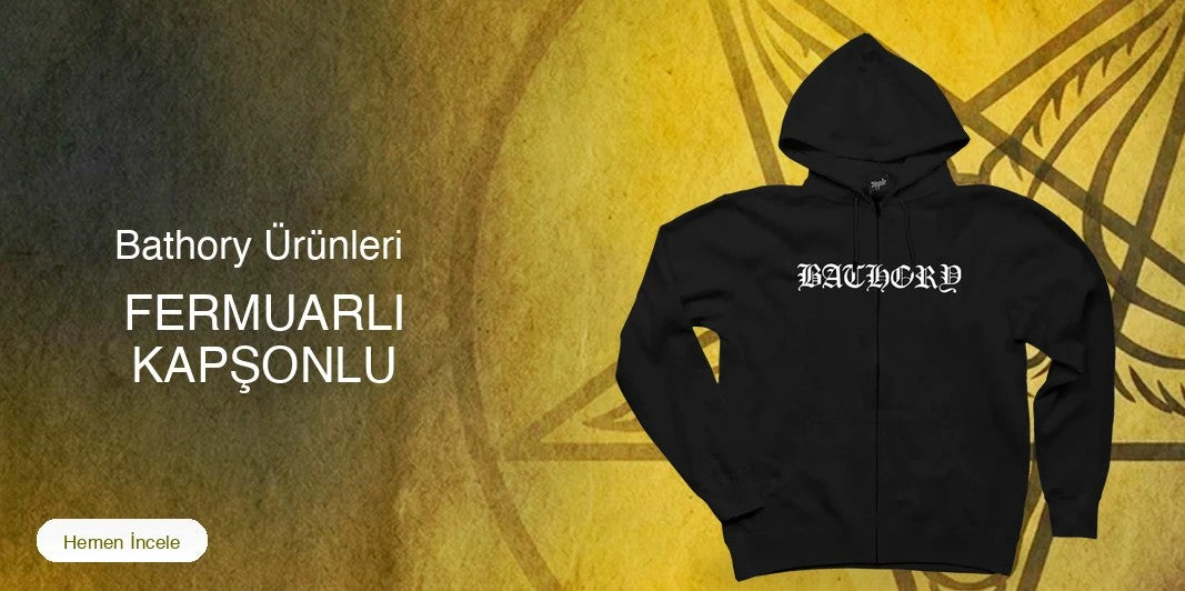Bathory Fermuarlı Kapşonlu kapak