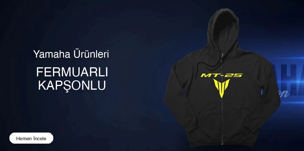 Yamaha Fermuarlı Kapşonlu kapak