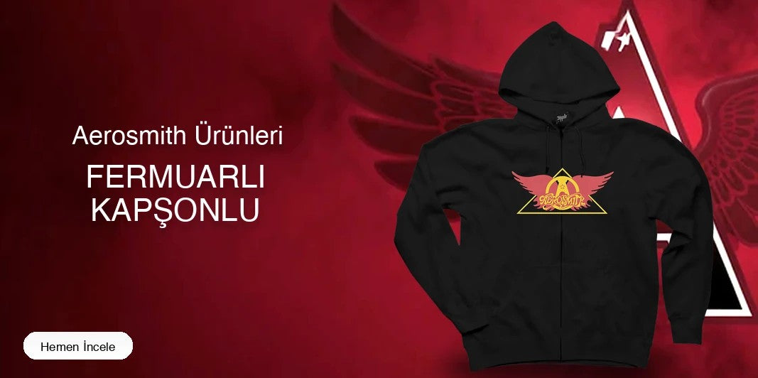 Aerosmith Fermuarlı Kapşonlu kapak