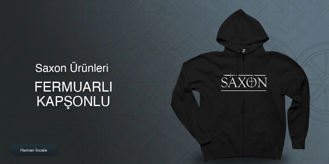 Saxon Fermuarlı Kapşonlu kapak