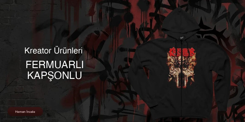 Kreator Fermuarlı Kapşonlu