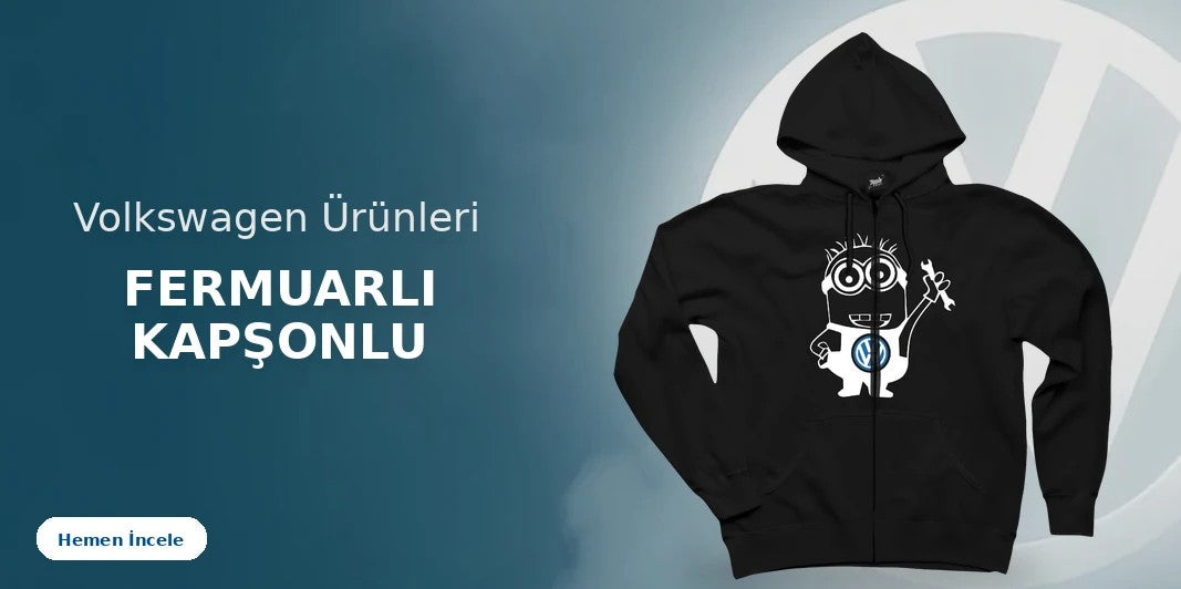 Volkswagen Fermuarlı Kapşonlu kapak