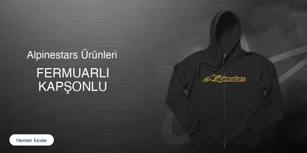 Alpinestars Fermuarlı Kapşonlu kapak