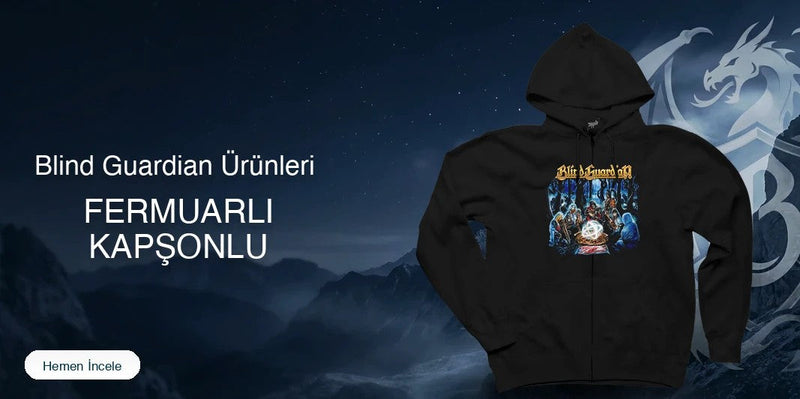 Blind Guardian Fermuarlı Kapşonlu