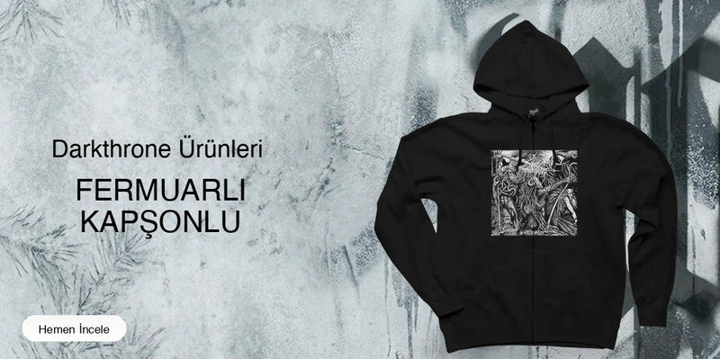 Darkthrone Fermuarlı Kapşonlu kapak