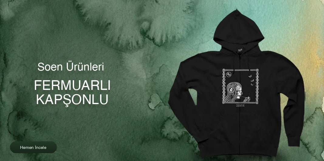 Soen Fermuarlı Kapşonlu kapak