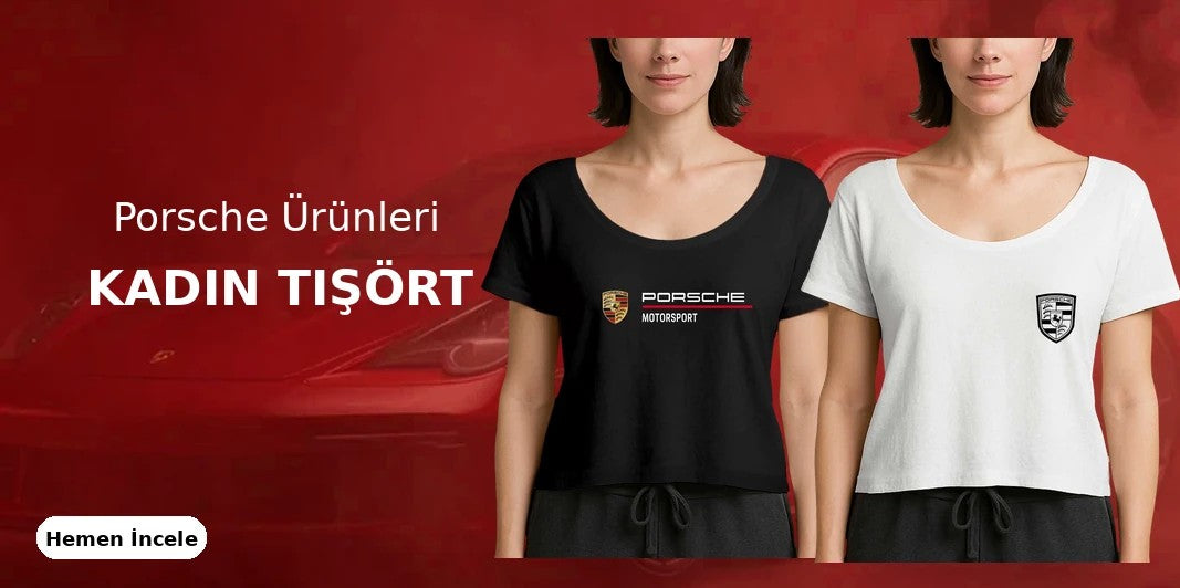 Porsche Kadın Tişört kapak