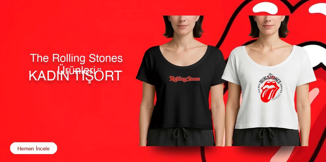 The Rolling Stones Kadın Tişört kapak