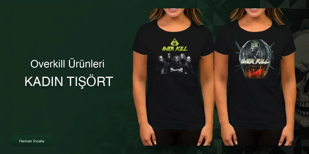 Overkill Kadın Tişört kapak