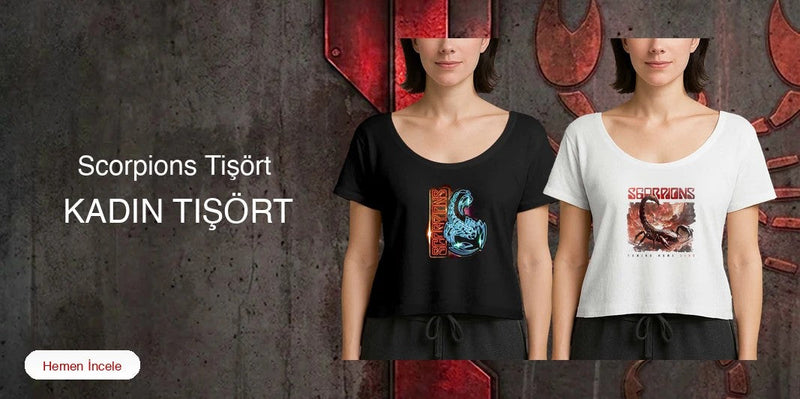 Scorpions Kadın Tişört kapak