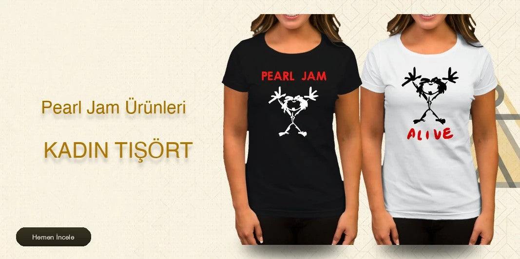 Pearl Jam Kadın Tişört kapak