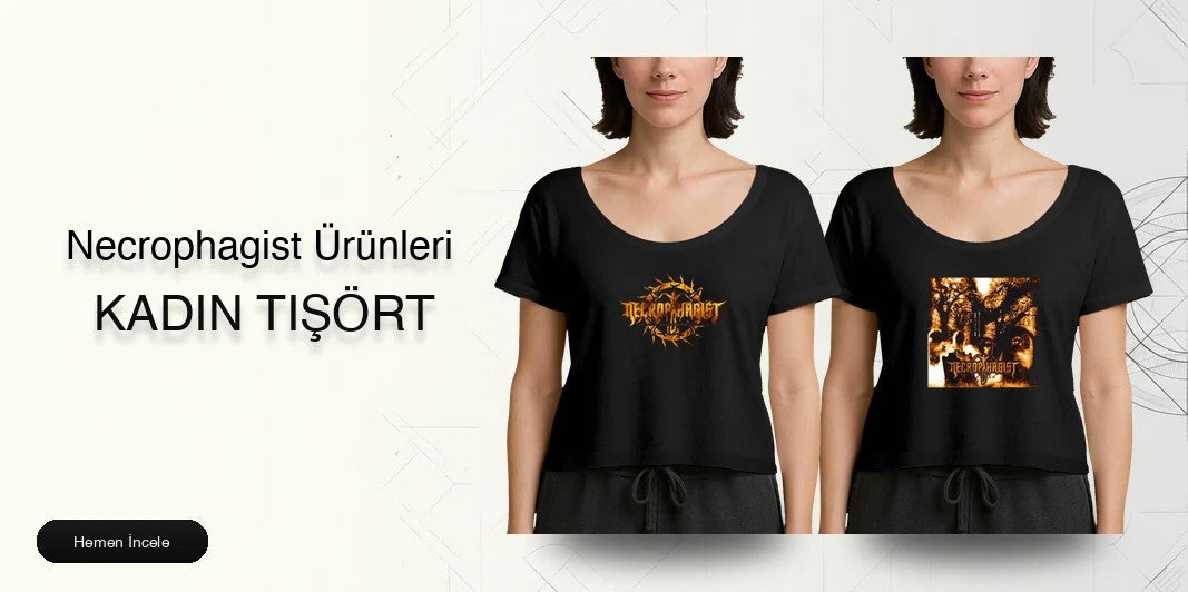 Necrophagist Kadın Tişört kapak