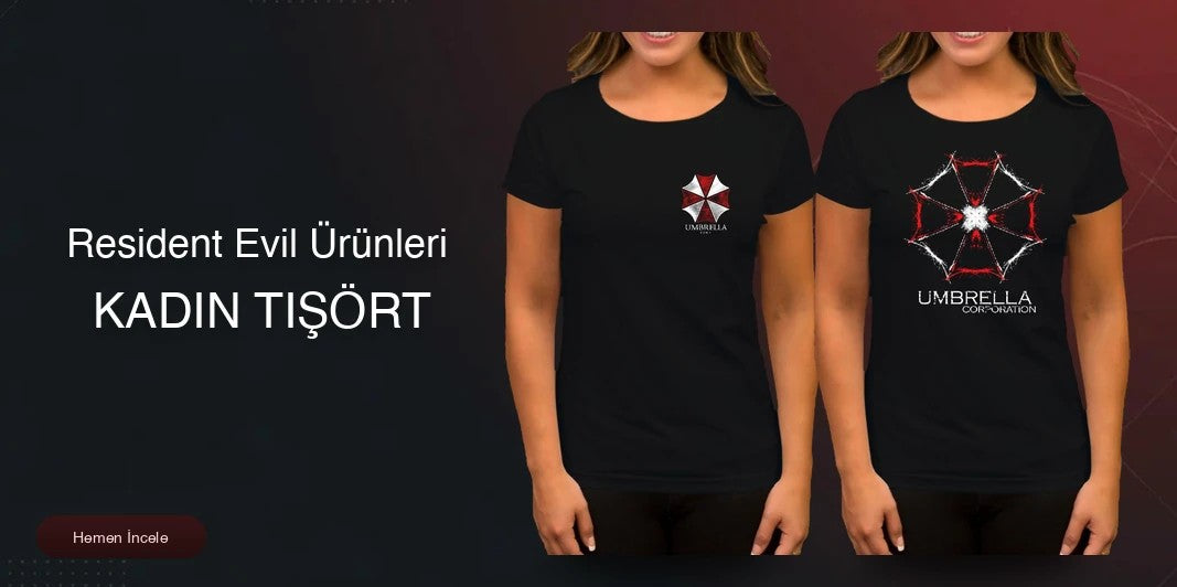 Resident Evil Kadın Tişört kapak