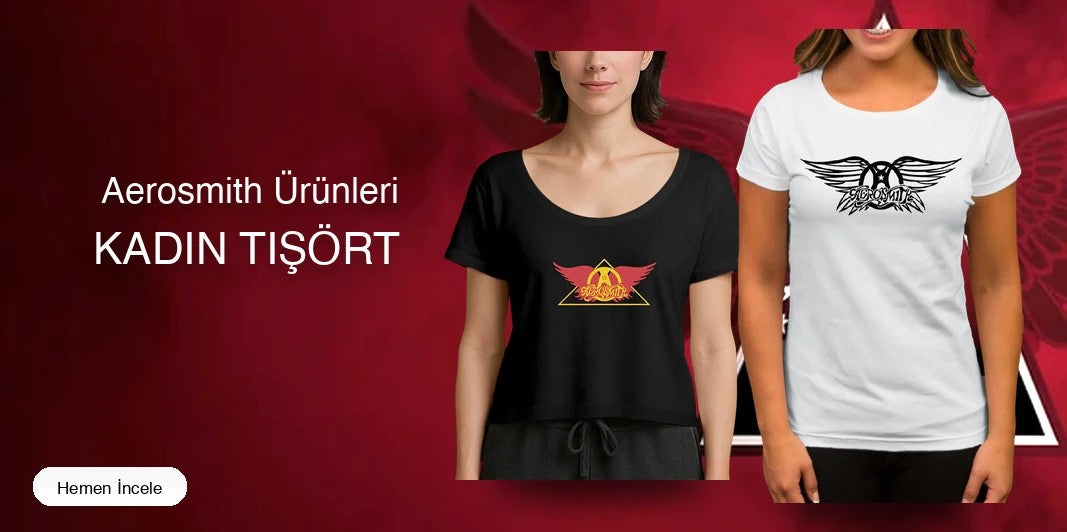 Aerosmith Kadın Tişört kapak