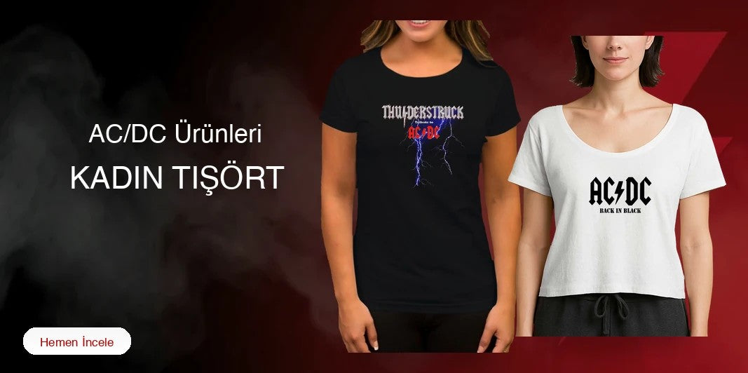 AC/DC Kadın Tişört kapak