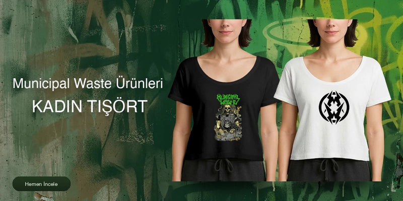 Municipal Waste Kadın Tişört