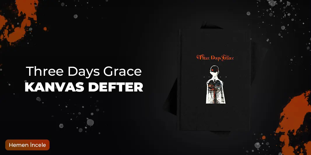 Three Days Grace Kanvas Defter