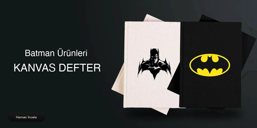 Batman Kanvas Defter kapak