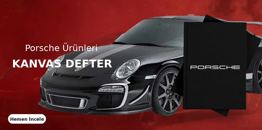 Porsche Kanvas Defter kapak
