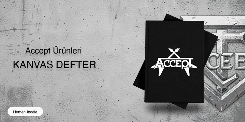 Accept Kanvas Defter kapak