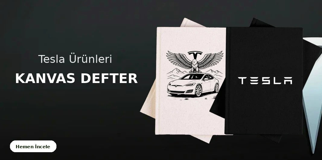 Tesla Kanvas Defter kapak