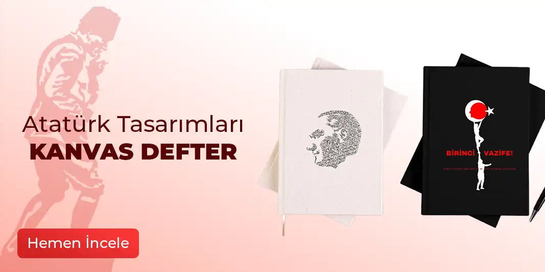 Atatürk Kanvas Defter - Zepplin Giyim