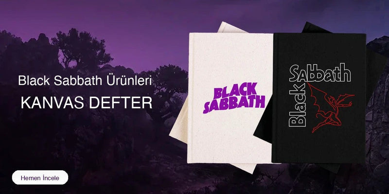 Black Sabbath Kanvas Defter kapak