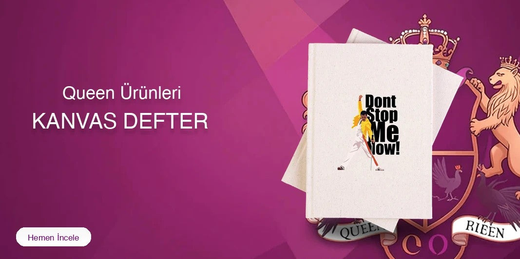 Queen Kanvas Defter kapak