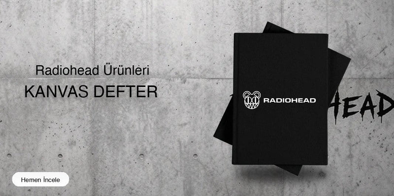 Radiohead Kanvas Defter