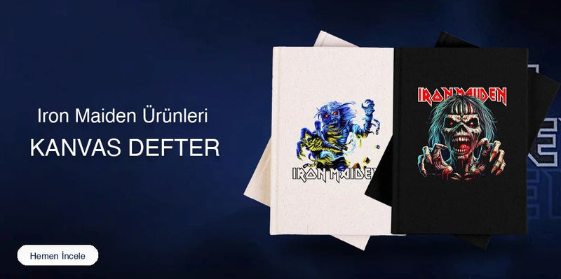 Iron Maiden Kanvas Defter kapak