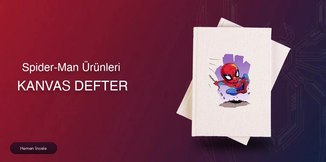 Spider-Man Kanvas Defter kapak