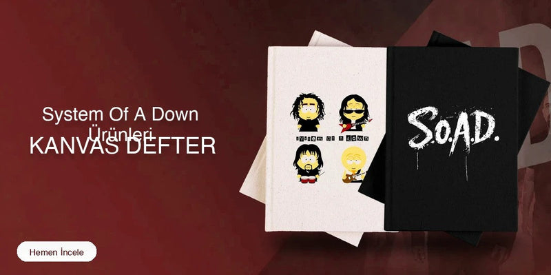 System Of A Down Kanvas Defter