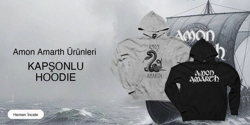 Amon Amarth Kapşonlu Fermuarsız kapak