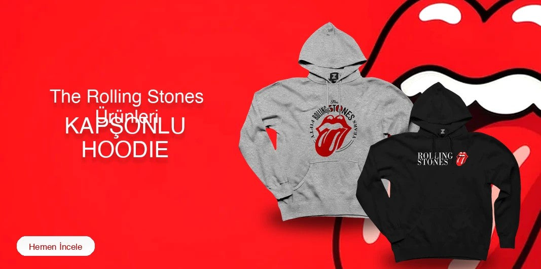 The Rolling Stones Kapşonlu Fermuarsız kapak