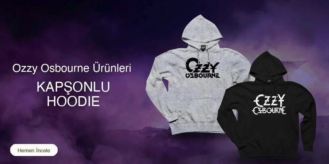 Ozzy Osbourne Kapşonlu Fermuarsız kapak