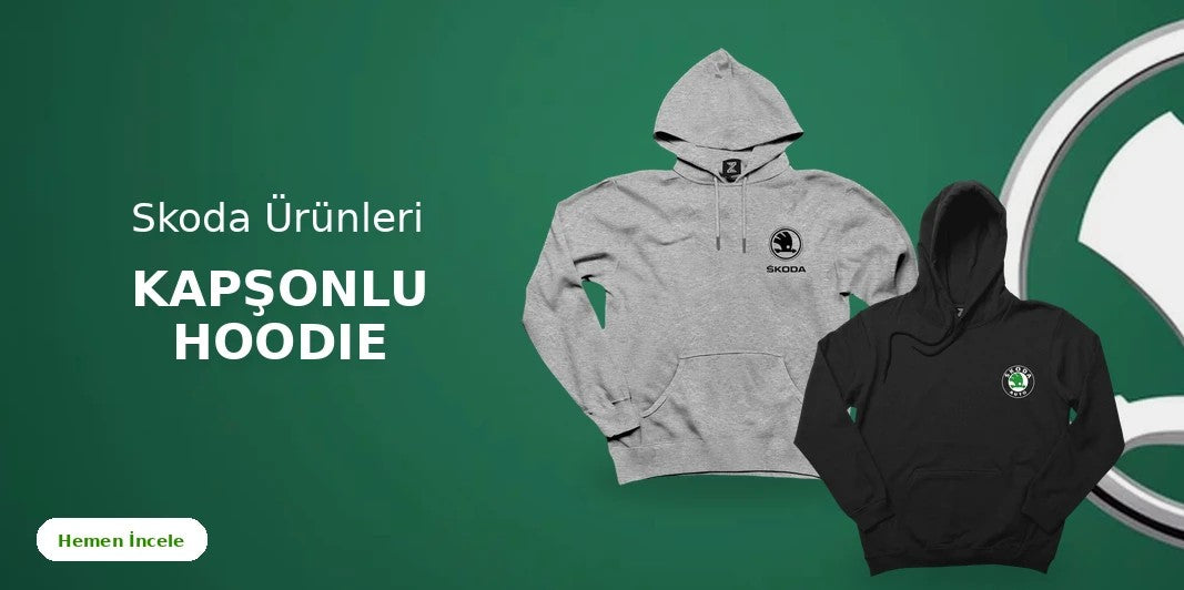Skoda Kapşonlu Fermuarsız kapak