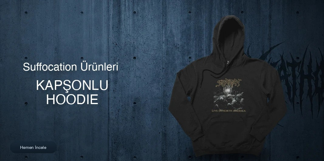 Suffocation Kapşonlu Fermuarsız kapak