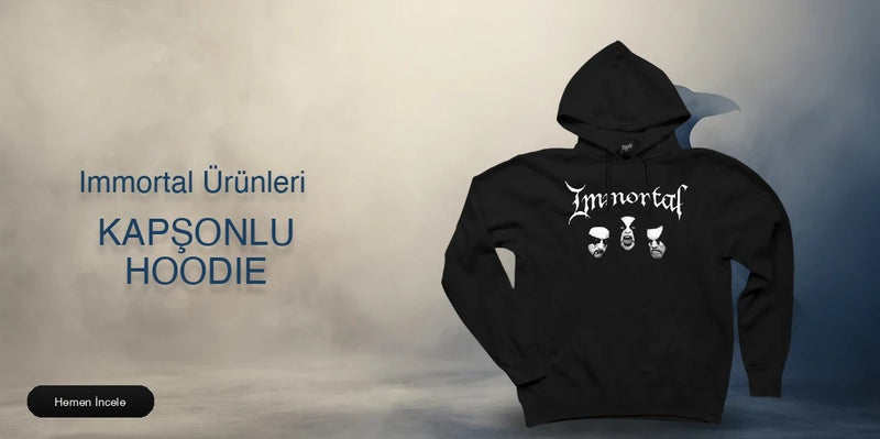 Immortal Kapşonlu Fermuarsız