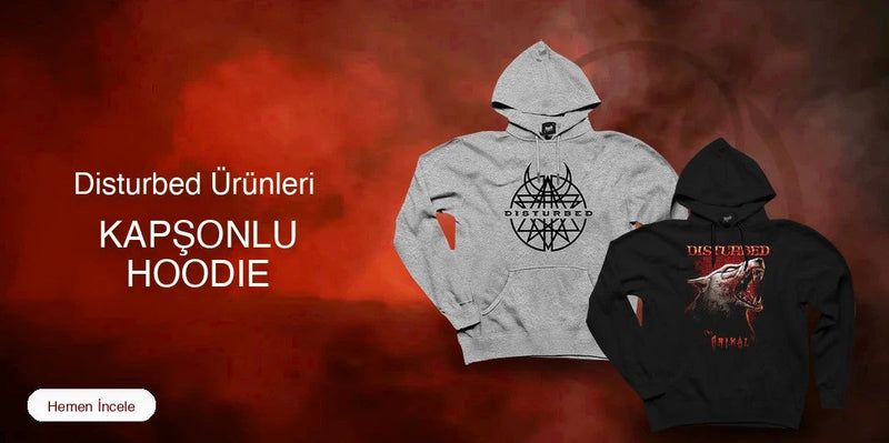 Disturbed Kapşonlu Fermuarsız