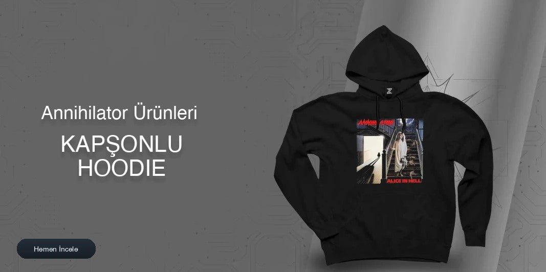 Annihilator Kapşonlu Fermuarsız kapak