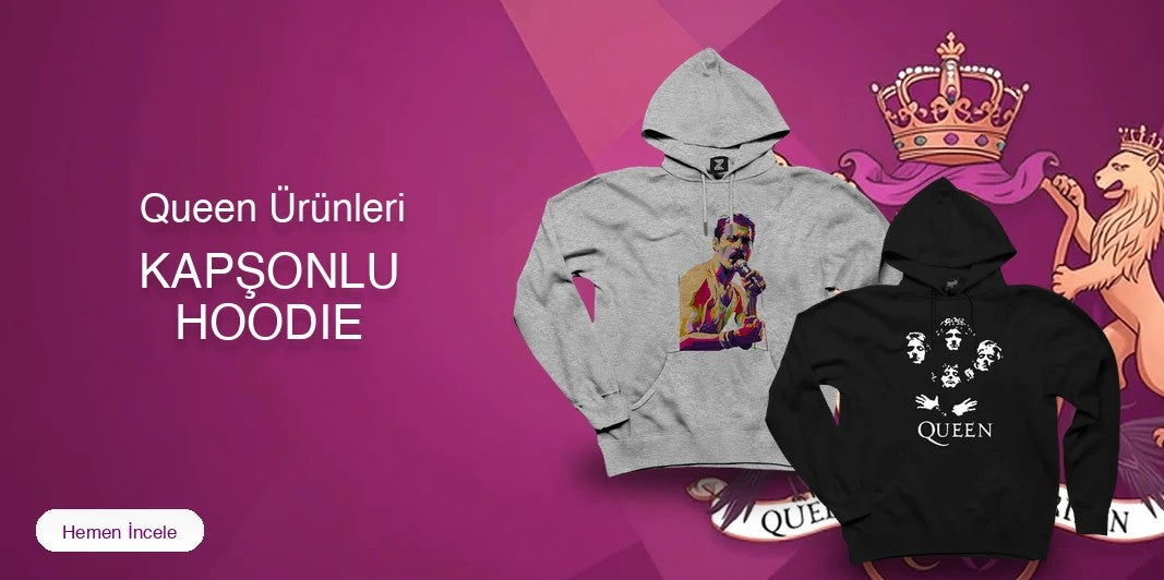 Queen Kapşonlu Fermuarsız kapak