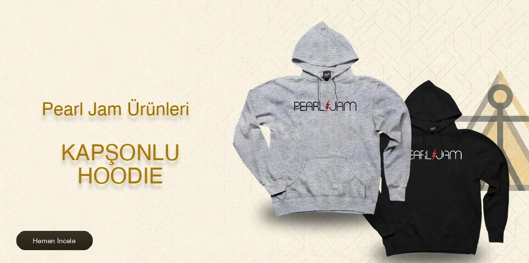 Pearl Jam Kapşonlu Fermuarsız kapak