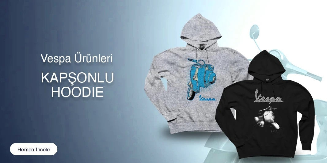 Vespa Kapşonlu Fermuarsız kapak