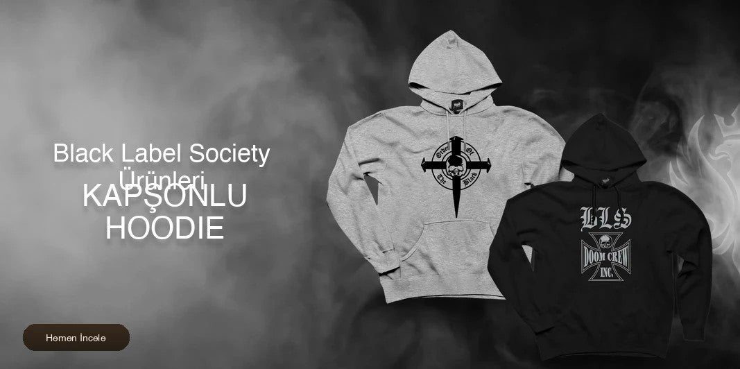Black Label Society Kapşonlu Fermuarsız kapak